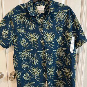 Goodfellow & Co Hawaiian Button-Up Short Sleeve Standard Fit Shirt Size XL NWOT